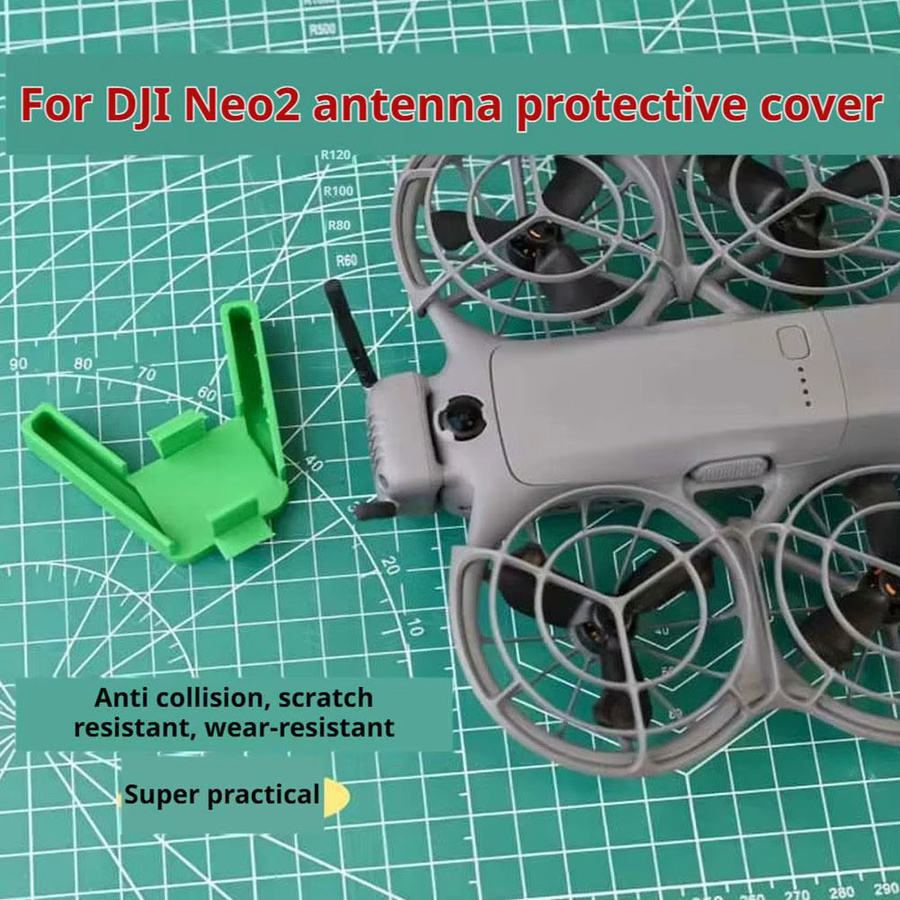DJI Neo 2 Antennenschutz und Gimbal Antikollisionsschutz in Grün für sicheren Drohnenflug - Bild 3