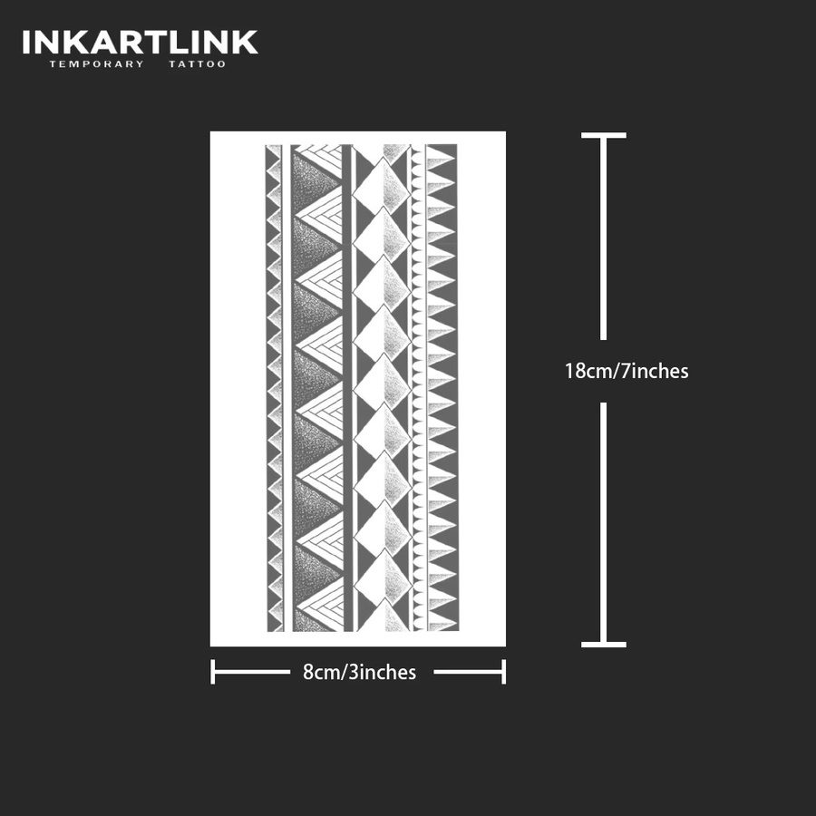 INKARTLINK Temporäres Tattoo-Armband, wasserfest, semi-permanent, Unisex - Bild 4