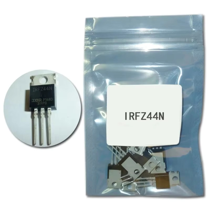 IRFZ44N Mosfet Transistor Kit im TO-220 Gehäuse in Schwarz - Bild 2