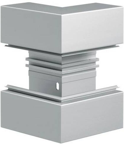 Hager Außeneck BRA652103ELN in Silber, Breite: 21,0 cm, Tiefe: 6,8 cm - Bild 1