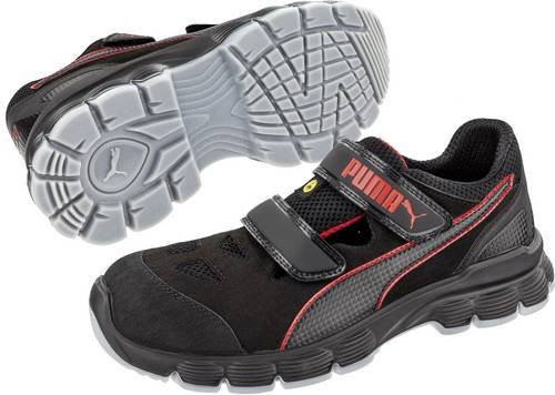 Puma Safety Aviat Low ESD S1P Sicherheitsschuh Schwarz Rot Größe 44 - Bild 1