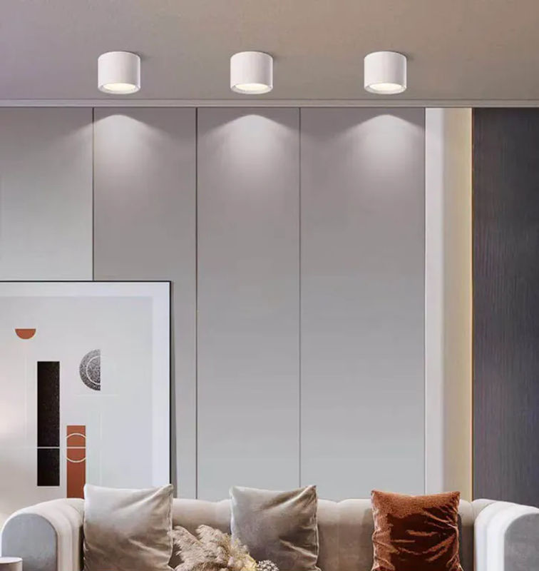 ROANJUNYH Nordische Moderne LED-Aufputz-Deckenleuchte in Weiß mit drei Lichtfarben und RGB-Farbwechsel - Bild 4