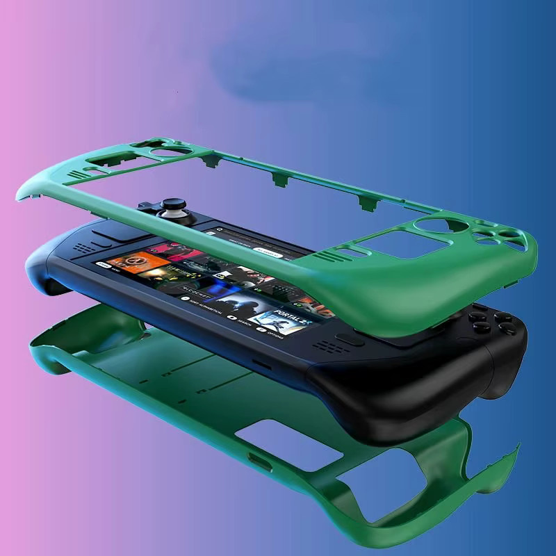 Bibuks Schutzhülle für Steam Deck und Controller, bunte Hartschale mit integriertem Ständer - Bild 2