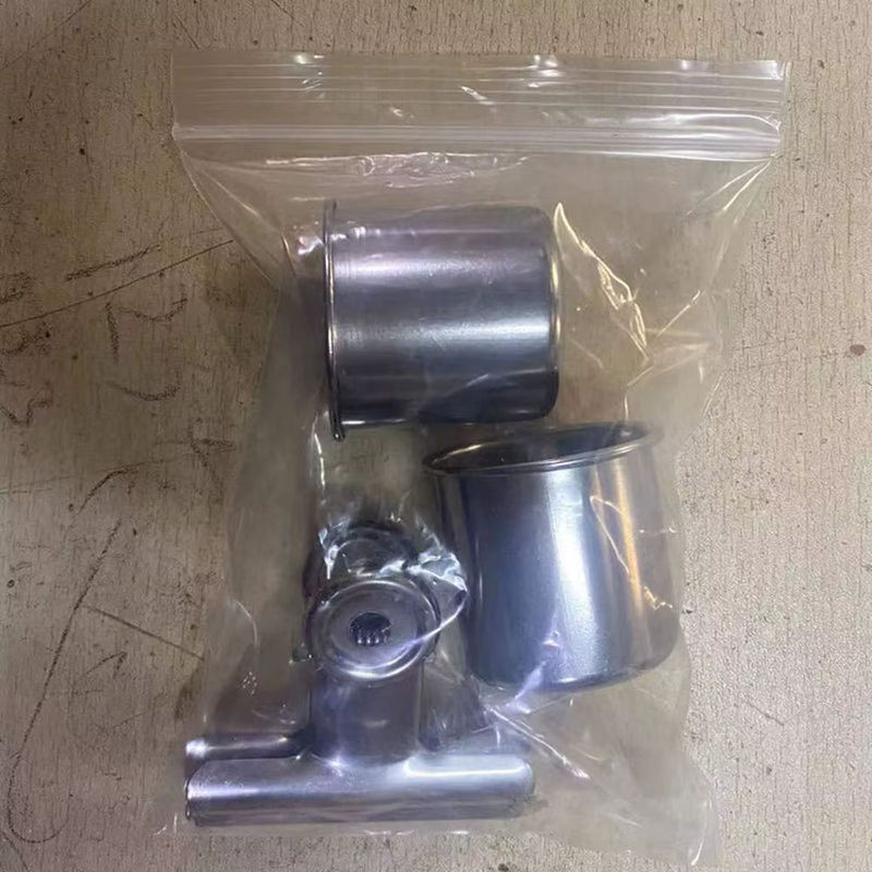 Edelstahl Vogelfuttertasse in Silber für Vögel und Papageien als runde Fütterungsschale für die Voliere - Bild 2