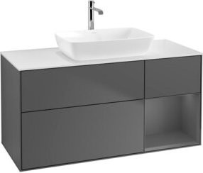 V&B Waschtischunterschrank Finion in Anthrazit lackiert, Breite: 120 cm, Tiefe: 50,1 cm, Höhe: 50,1 cm - Bild 1