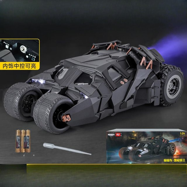 Linyi toy car Bat Dunkler Ritter Simulation Spielzeugauto Modell, 1:24, Metall, ab 7 Jahren - Bild 1