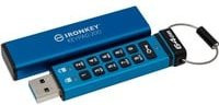 Kingston IronKey Keypad 200 Hardware-verschlüsselter USB-Stick 64 GB USB-A und USB-C Blau - Bild 2