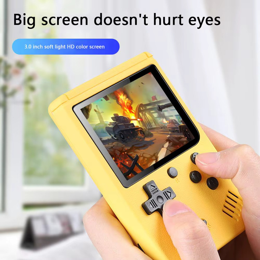 ZUIDID Retro Handheld-Spielkonsole mit 3,0 Zoll Farb-LCD-Bildschirm in Blau - Bild 3