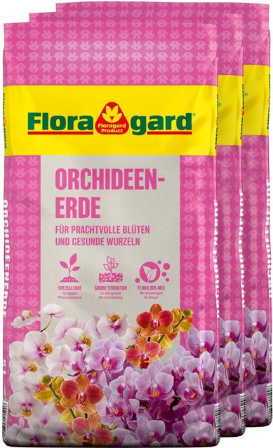 Floragard Orchideenerde Spezialsubstrat grob, 3 x 5 l - Bild 1