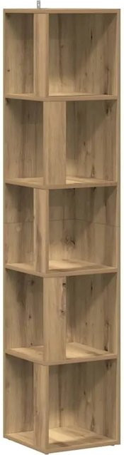 vidaXL Eckregal Artisan-Eiche in Braun aus Holzwerkstoff, B/T/H: 33 x 33 x 165 cm - Bild 1
