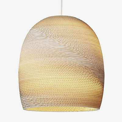 Graypants Scraplights Bell Pendelleuchte in Grau und Beige aus Holz - Bild 1