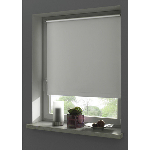 Gardinia Rollo EasyFix Uni Steingrau, Breite: 90 cm, Höhe: 210 cm - Bild 1