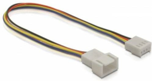 Delock Seriell Anschlusskabel 4-Pin Stecker auf Buchse, Länge: 0,2 m - Bild 1