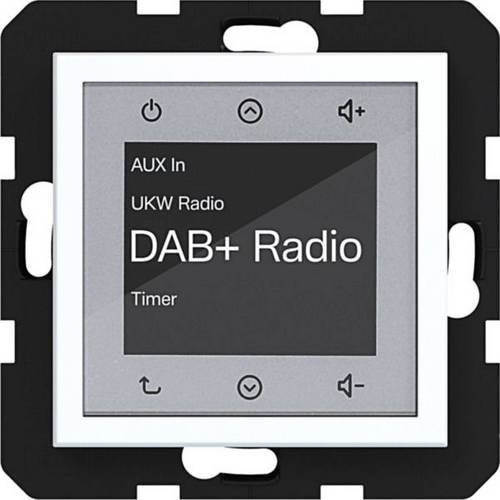 Hager Unterputz-Radio mit DAB+ in Lichtweiß matt WAN6011WM - Bild 1