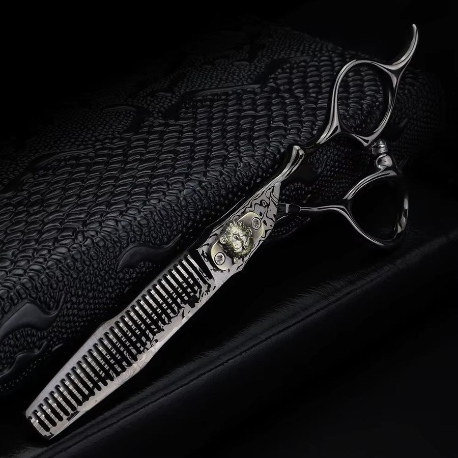 XUANFENG Haarschere und Effilierschere, 15,2 cm, Schwarz - Bild 2