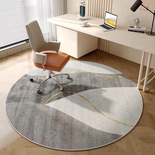 Runder Flanell-Teppich von VIKAMA für Wohnzimmer, Schlafzimmer und Büro - Bild 1
