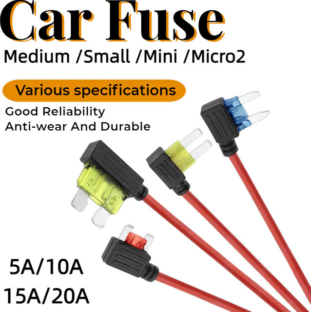 Add-a-circuit Sicherungshalter TAP-Adapter für Auto-Sicherungen in den Typen Micro, Standard, ATM, APM, Mini und Medium (5A bis 20A) - Bild 1