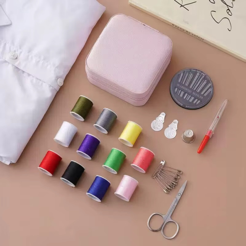 18-teiliges Multifunktionales Nähset in Weiß für Handquilten, Nähen und Stickerei als DIY-Nähwerkzeug-Box-Set - Bild 2