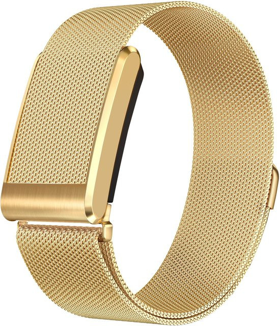 Jaytop Uhrenarmband Edelstahl, Mailänder Schlaufe, Beige, Unisex - Bild 1