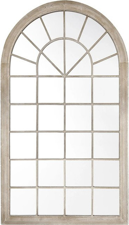 Beliani Wandspiegel TREVOL in Taupe/Beige im Retro-Design, B/H: 77 x 130 cm