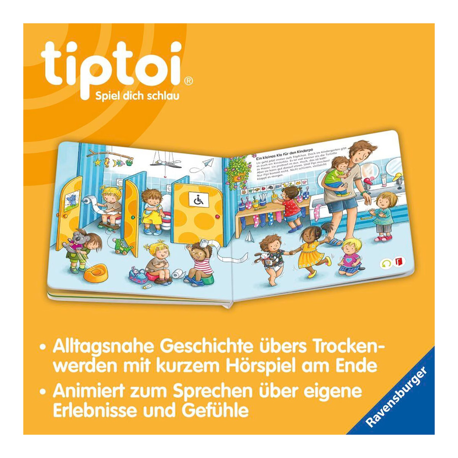 Ravensburger tiptoi Abenteuer Großwerden Liv geht aufs Töpfchen Lernbuch ab 2 Jahren - Bild 1