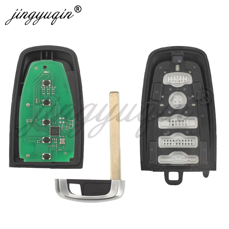 Jingyuqin Smart Keyless Fernbedienung Auto Schlüssel für Ford Edge Explorer Expedition Fusion Mondeo F150 F250 Mustang in Schwarz (433,92/434/868/902 MHz) - Bild 5