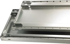 Schulte Zusatz-Fachboden MULTIplus 250 aus Stahl verzinkt inklusive 4 Fachbodenträgern B/T: 100 x 50 cm - Bild 1