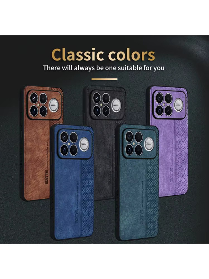 Luxuriöse Business Schutzhülle für Xiaomi POCO F8Pro F8Ultra F8 F7 Pro in Blau mit ultraweichem Rahmen - Bild 3