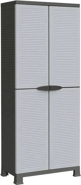 vidaXL Kunststoffschrank Modell 3 in Grau, B/T/H: 68 x 39 x 171,5 cm - Bild 1