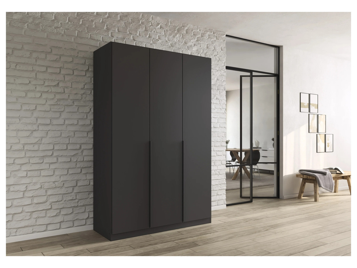 RAUCH Alabama Drehtürenschrank in Orange und Graumetallic mit Schubkasteneinsatz und Kleiderstangen, B/H: 136 x 229 cm - Bild 2
