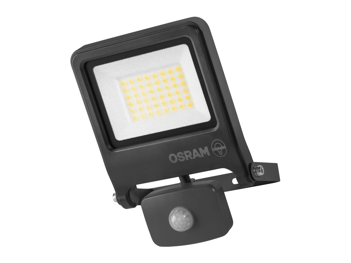 OSRAM Endura Flood Sensor LED-Außenstrahler mit Bewegungsmelder und Dämmerungssensor, 30 W, 3000 Lumen, Dunkelgrau - Bild 2