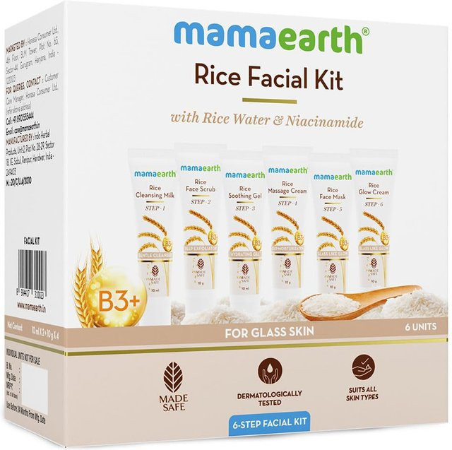Mamaearth Reis Gesichtspflegeset, 60g, für normale Haut, Unisex - Bild 1