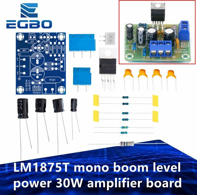 EGBO LM1875T Mono Boom Level Power 30W Verstärkerplatine DIY Kit in Multicolour - Bild 1