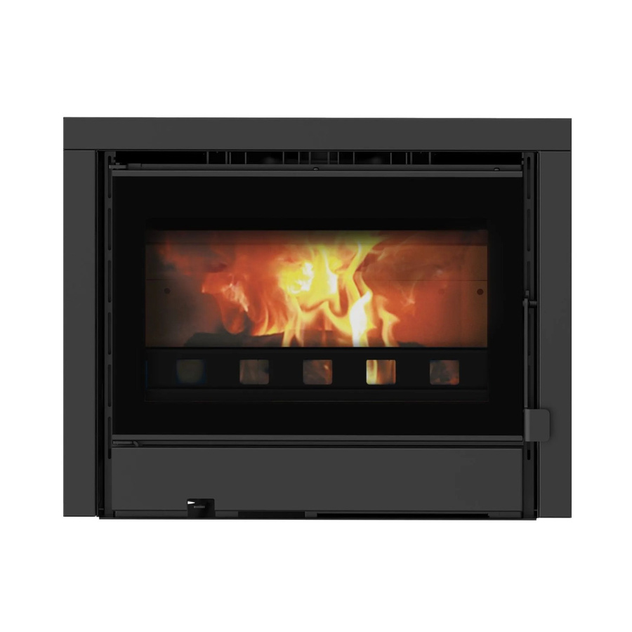 Sannover Holzeinsatzkamin Idelya in Schwarz mit 13,5 kW Leistung für Holzscheite 54 cm - Bild 2