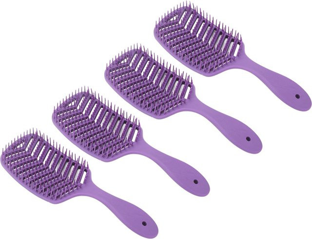 Koogeelife Haarbürste Entwirrbürste, pink, 4 Stück, Unisex - Bild 1