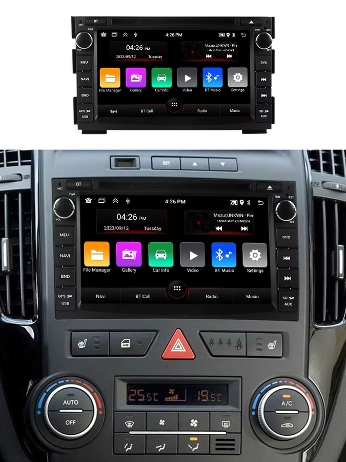 MEKEDE 2DIN Multimedia Autoradio mit Wireless CarPlay und Android Auto für KIA Ceed Venga 2010-2016 in Schwarz mit WiFi, Bluetooth und GPS - Bild 5
