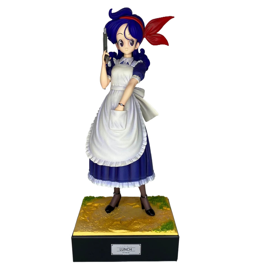 Bandai Dragon Ball Blue Hair Launch Gun-Holding Standing Pose Figure - Bild 3