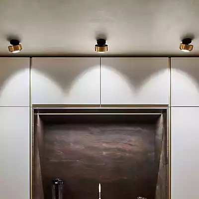 Occhio Più R Alto Volt B LED Deckenleuchte in Black Phantom und Schwarz Matt mit warmweißem Licht (3.000 K)