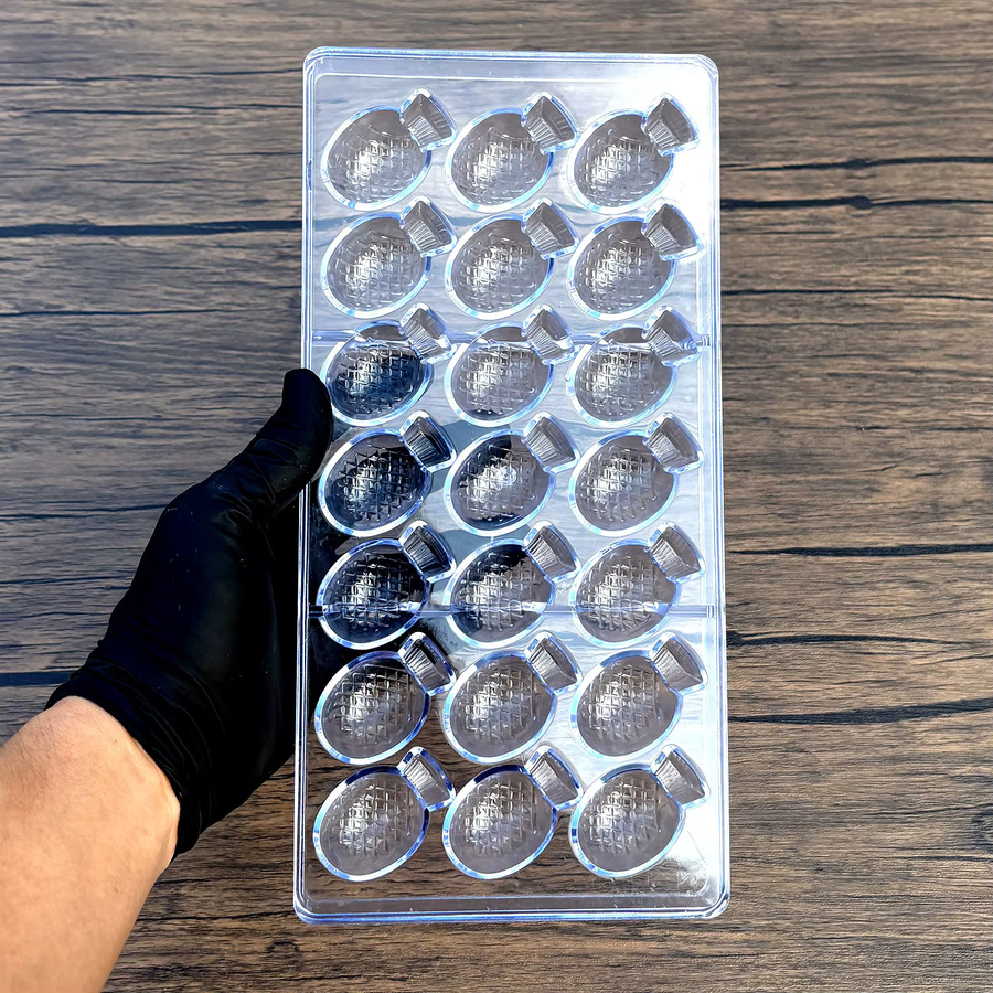 ALICAKE Polycarbonat-Ananasform für Schokolade und Bonbons, transparent und mehrfarbig - Bild 3