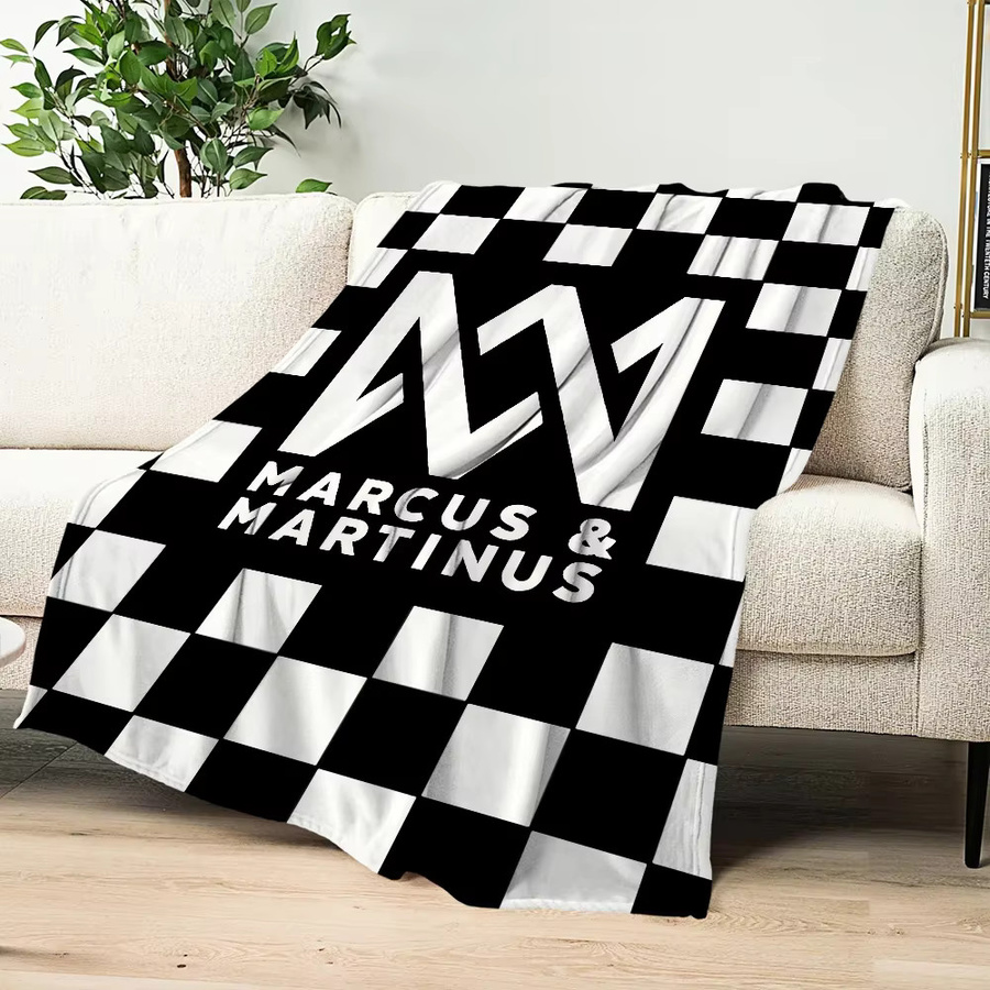 Singer M-Marcus und Martinus Plüschdecke für Sofa, Wohnzimmer und Schlafzimmer - Bild 5