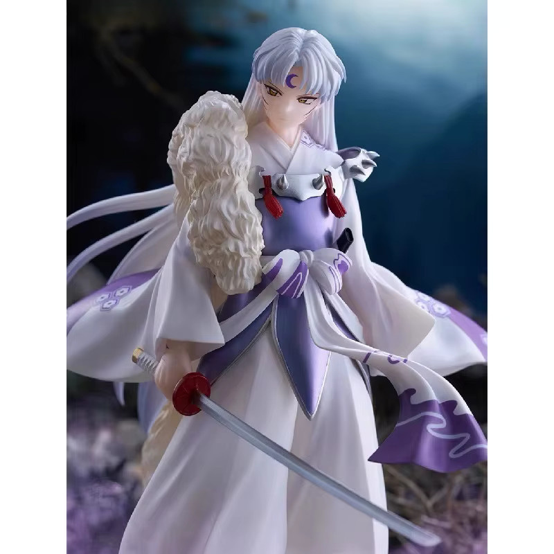 FURYU TENITOL Inuyasha Anime Figur Sesshoumaru Higurashi Kagome Sammelmodell in Weiß und Lila - Bild 2