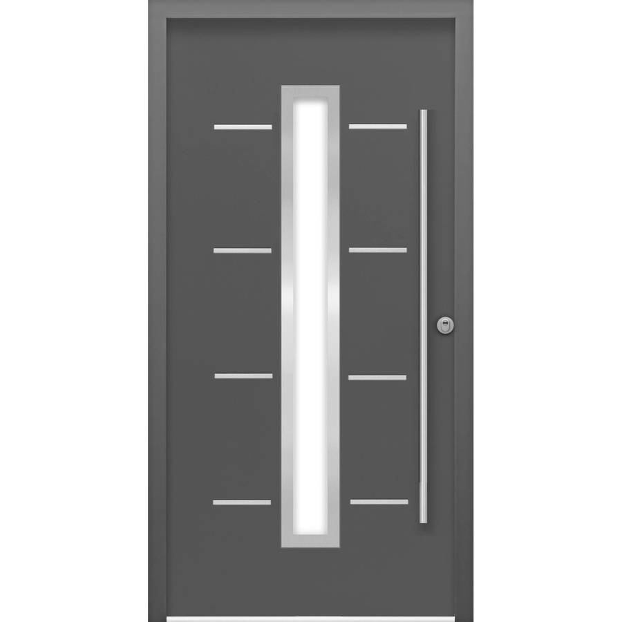 Splendoor Sicherheits-Haustür ThermoSpace Milano Prime RC2 Komfort in Anthrazit mit Glaseinsatz, B: 100 cm, H: 210 cm, Rechtsöffnung - Bild 2