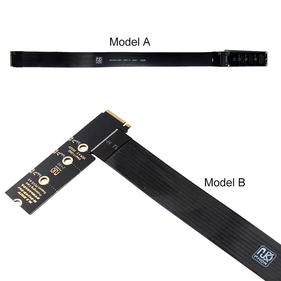 ALLOYSEED NGFF M-Key PCIe 4.0 SSD-Erweiterungskarte für M.2 NVMe SSD in Schwarz - Bild 4