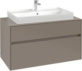 Villeroy & Boch Waschtischunterschrank Collaro in Cashmere Grey, Wandmontage, B/T/H: 100 x 54,8 x 50 cm - Bild 1