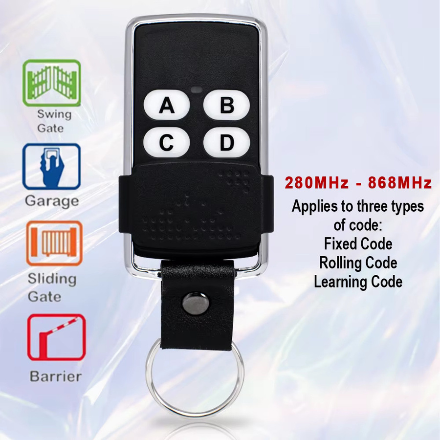 Scimagic-RC Universal Garagentor Fernbedienung Multi-Frequenz Duplizierer Klon Sender 280 MHz bis 868 MHz 433 MHz Rolling Code in Schwarz - Bild 3