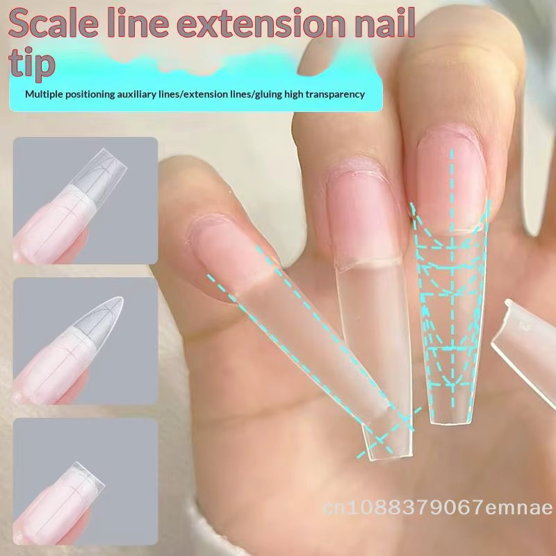 A-KE Nagelspitzen Set, 240-teilig, Mandel, Sarg und Stiletto, Gel, Matt - Bild 3