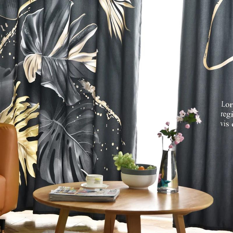 Yiran Furniture Verdunkelungsvorhänge Modern Schlicht aus Polyester, 2 Stück, B: 55 cm, H: 120 cm - Bild 4