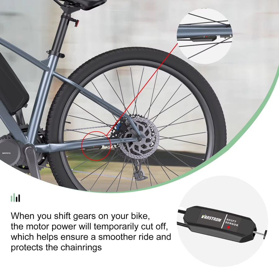Bafang Gangschaltungssensor für Mid-Drive-Kits BBS02B/HD, Schaltsensor-Kabel in Schwarz, 42 cm Länge mit 3-Pin-Stecker für dein E-Bike - Bild 5