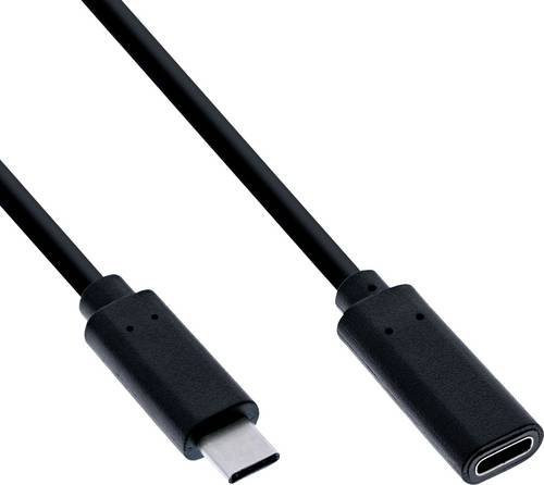 Value USB-C zu DisplayPort Verlängerungskabel mit USB-C Buchse und USB-C Stecker in Schwarz für 4K UHD - Bild 1