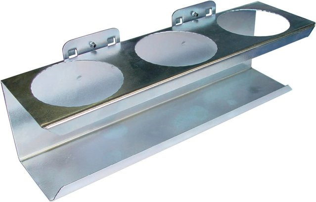 Güde Runddosenhalter 3-fach in Silber - Bild 1